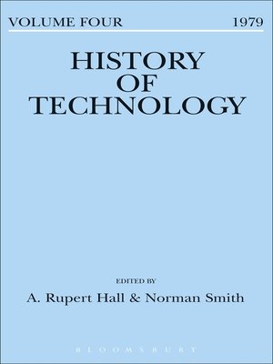 cover image of History of Technology Volume 4